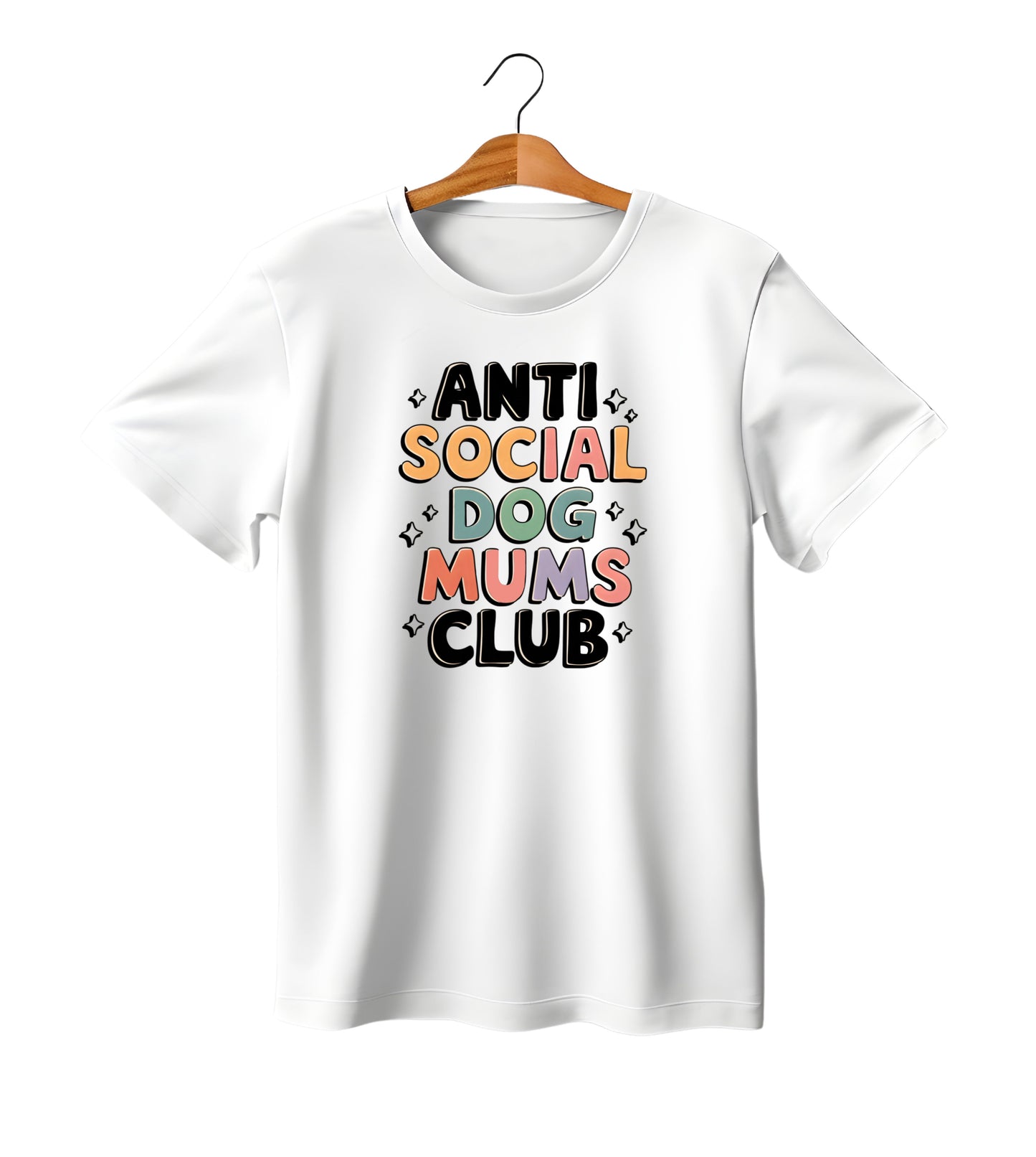 Anti Social Dog Mum Club T Shirt