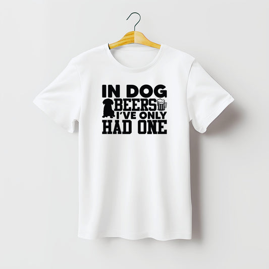 In Dog Beers Slogan Unisex Tshirt